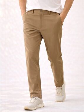 Lululemon ABC Classic Fit Warpstreme Tech Pant Khaki Sz 38